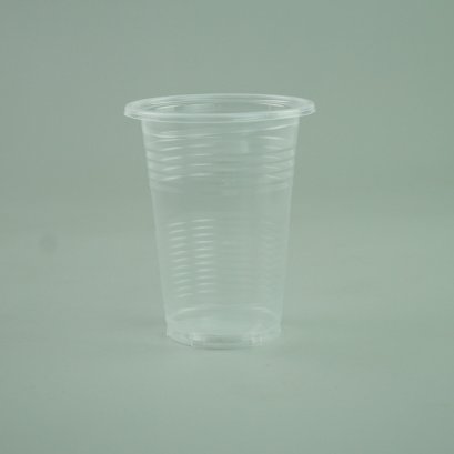 แก้วน้ำ 7 ออนซ์ แก้วพลาสติก PP ลอนใส รุ่นประหยัด ขนาด7x9.5x4.5 cm.