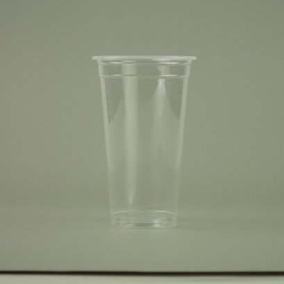 แก้วน้ำ 22 ออนซ์ แก้วพลาสติก PP เรียบใส รุ่นพิเศษ ปาก95mm. ขนาด 9 x15.5x6cm.