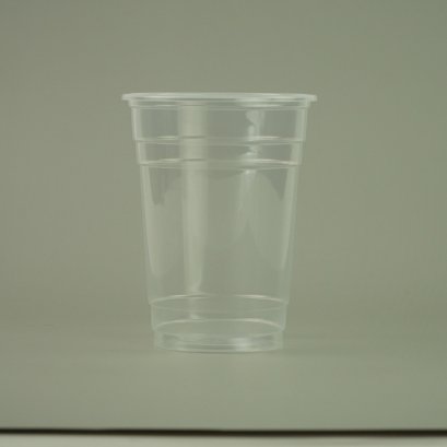 แก้วโอ่ง 32 ออนซ์  PP พร้อมฝาโดม เจาะรู แก้วจั้มโบ้  ขนาด 11.6x14.5 x7.5 cm.