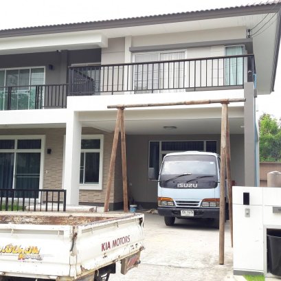 ตอกเสาเข็มสปันไมโครไพล์ (spun micropile ) ป้องกันบ้านทรุด  ไซต์งานจาก:หมู่บ้านคาซ่าเลเจนซ์ Casa Legend พระราม5-ราชพฤกษ์