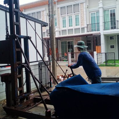 ตอกเสาเข็มไมโครไพล์ i18 (micropile ) หมู่บ้านโกลเด้นทาวน์ 