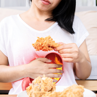 กรดไหลย้อนควรกินอะไรไม่ควรกินอะไร