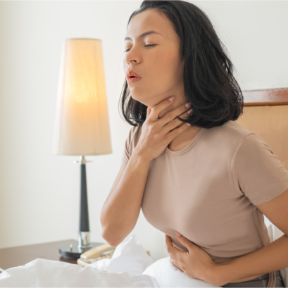 กรดไหลย้อนขึ้นคอ