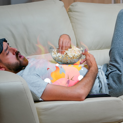 กินแล้วนอนเสี่ยงกรดไหลย้อน