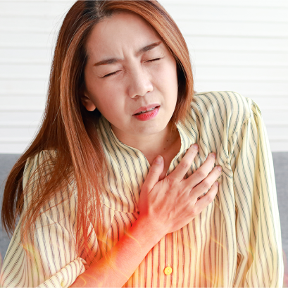 แสบร้อนกลางอก กรดไหลย้อนหรือโรคหัวใจ