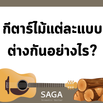 กีตาร์ไม้แต่ละแบบ ต่างกันอย่างไร?