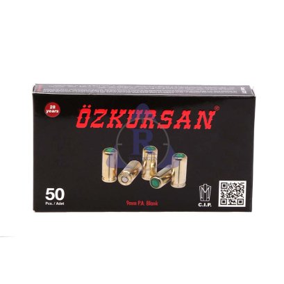 กระสุนแบลงค์กัน9mm PAK Ozkursan 50นัด/1กล่อง