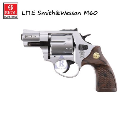 แบลงค์กัน EKOL LITE Smith&Wesson M60 ลูกโม่ 2 นิ้ว สีเงินด้าน แถมฟรี ลูกแบลงค์กัน 10 นัด