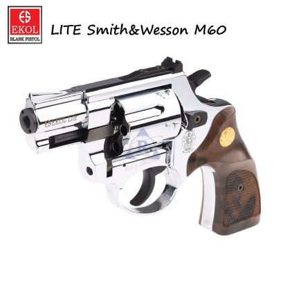 แบลงค์กัน EKOL LITE Smith&amp;Wesson M60 ลูกโม่ 2นิ้ว สีเงินเงา (ฟรีกระสุน10นัด)
