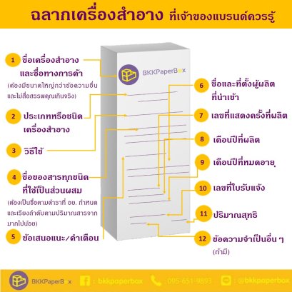 ฉลากเครื่องสำอาง ที่เจ้าของแบรนด์ควรรู้