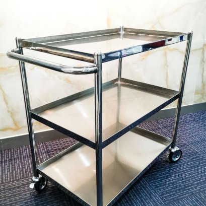 STAINLESS CART (รถเข็นของ 3 ชั้น (รถเข็นสแตนเลส)