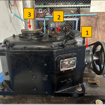 Machine description and vibration measurement point
