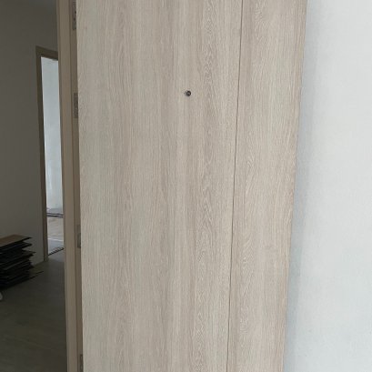 ประตู HDFปิดผิวลามิเนตสำหรับบานหน้าห้อง ฉัตรเพชรปาร์คคอนโด (โนนม่วง)