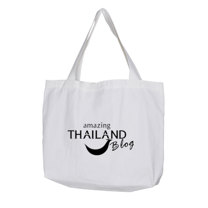 BAG-04 กระเป๋าผ้าดิบ ลายสอง