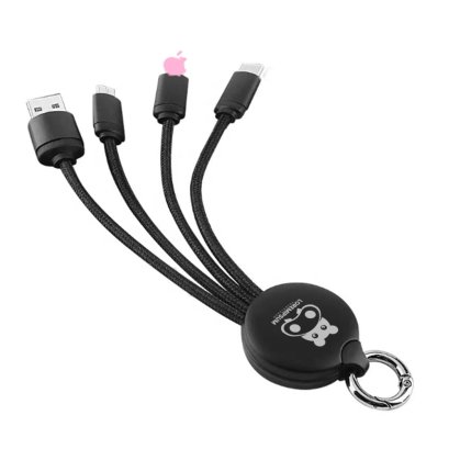 สายชาร์จดีไซน์ทันสมัย สั่งผลิตพร้อมสกรีนหรือพิมพ์โลโก้บริษัท รองรับการถ่ายโอนข้อมูลและชาร์จไฟได้อย่างมีประสิทธิภาพ เหมาะสำหรับเป็นของที่ระลึกพนักงานหรือของขวัญลูกค้า