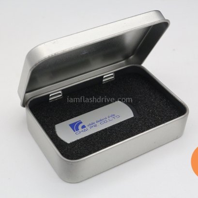 กล่องโลหะสำหรับใส่แฟลชไดร์ฟเกรดพรีเมี่ยม สั่งผลิตพร้อมสลักหรือพิมพ์โลโก้บริษัท ของที่ระลึกสำหรับบริษัทที่ต้องการมอบชุดของขวัญที่มีระดับ