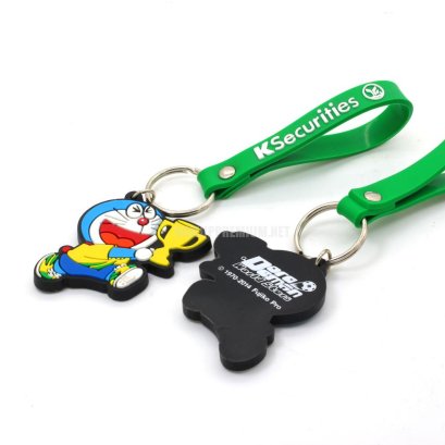พวงกุญแจขึ้นรูป 2D/3D พร้อมโลโก้ ของขวัญองค์กรสร้างสรรค์ โดดเด่น ทนทาน