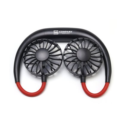 พัดลมคล้องคอ ใช้งานสะดวก ไม่ต้องถือให้เมื่อย พร้อมทำโลโก้บริษัท ขนาดเล็ก น้ำหนักเบา พกพาสะดวก ของขวัญองค์กรที่ช่วยคลายร้อนได้ทุกที่