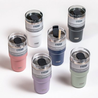 แก้วน้ำเก็บอุณหภูมิ TYESO ระดับพรีเมี่ยม  ดีไซน์ทันสมัย ทรงยอดฮิต เหมาะสำหรับการใช้งานทุกประเภท รักษาอุณหภูมิเครื่องดื่มได้นาน พร้อมสลักโลโก้ [ชื่อแบรนด์/บริษัท]
