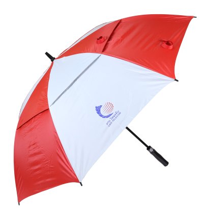 ร่มกอล์ฟ2ชั้น  30 นิ้ว (ขาว/แดง)