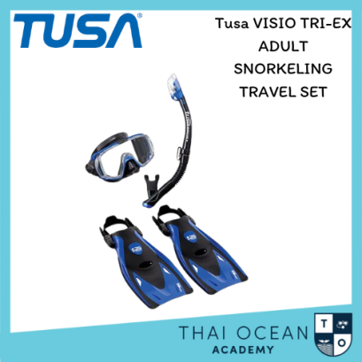 Tusa VISIO TRI-EX ADULT SNORKELING TRAVEL SET