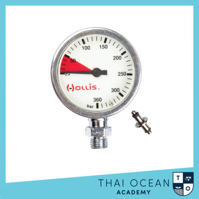 Hollis Metal Pressure Gauge Without Boot 