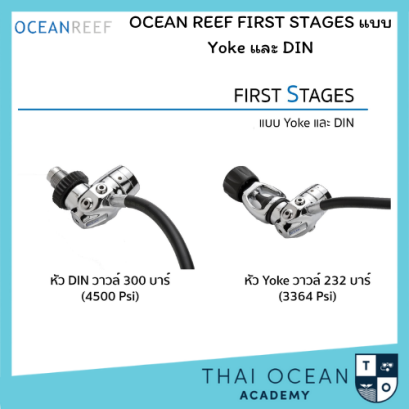 OCEAN REEF FIRST STAGES : Yoke / DIN