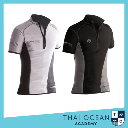 Sharkskin Chillproof Shortsleeve Chest Zip Male