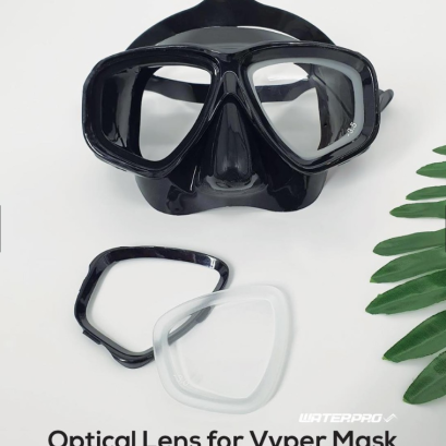 water pro vyper mask perscription lens