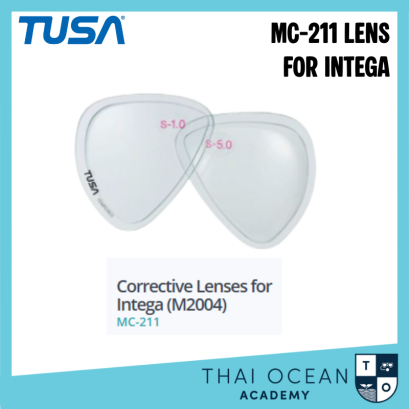 TUSA MC-211 Corrective Lenses for TUSA Freedom One (M-211)  TUSA Intega (M2004) Mask
