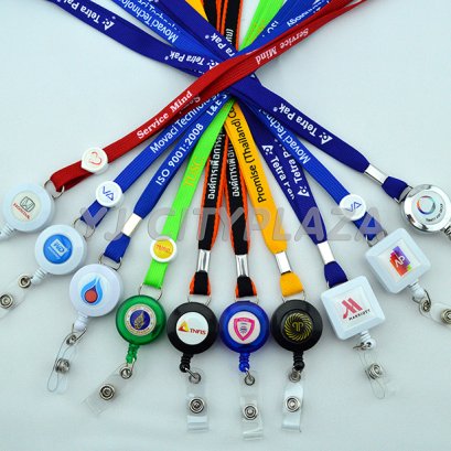 สายคล้องบัตร สกรีนข้อความ+โยโย่ติดเรซิ่น