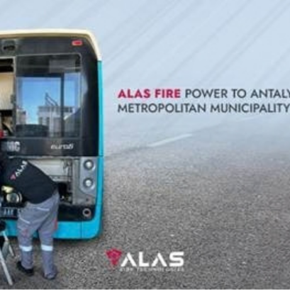 Alas Fire ได้รับความไว้วางใจในการติดตั้งในรถโดยสารเทศบาลนครอันทัลยา