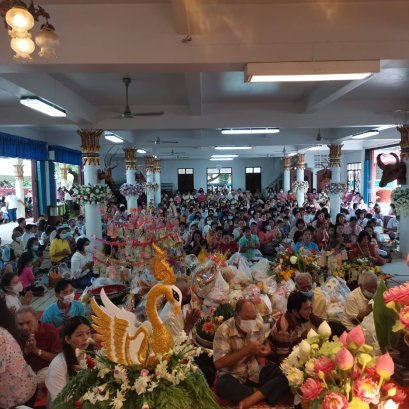 แห่ทำบุญสารทเดือนสิบ"สายบุญ"พังงาคึกคัก