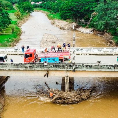 ทหาร-ปกครองเมืองปาย ซ้อมแผนป้องกันอุทกภัย 