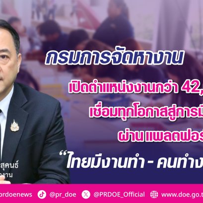 "สมาสภ์"เปิดงานกว่า42,000อัตรา ชู2แพลตฟอร์ม"ไทยมีงานทำ-คนทำงานอิสระ"