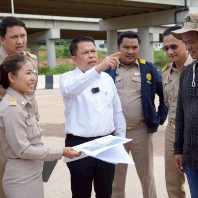 "อบจ.สงขลา"เกาะติดความคืบหน้า โครงการก่อสร้างถนนสายสำคัญ