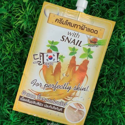 Fuji Ginseng With Snail Cream รีวิว ครีมโสมผสมเมือกหอยทาก