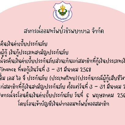 การคืนเบี้ยประกันภัยส่วนเกินแก่สมาชิก ฉบับที่ 145