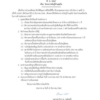โครงการเงินกู้บ้านสุขใจ