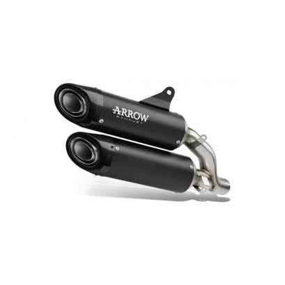 arrow_round_sil_titanium dark ducati_monster_937_2021_2022_ท่อดำ_ท่อแต่ง 71939PRN