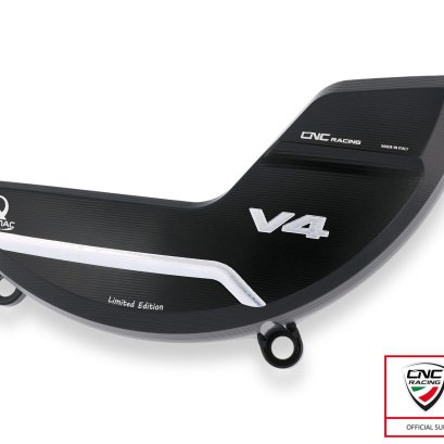 PR310BPR_cnc_CLUTCH_COVER_PROTECTOR_DUCATI_PANIGALE_V4_PRAMAC_RACING_LIMITED_EDITION streetfighter กันรอยครอบคลัชใสสีดำ