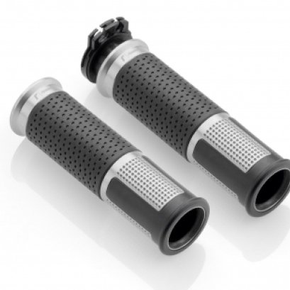 rizoma lux grips GR213A GR213B ปลอกมือแต่งริโซม่า ducati monster hypermotard 821 939 sf848 1098 diavel ปลอกแฮนด์ เงิน