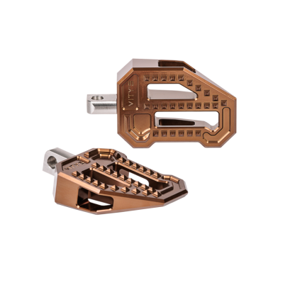 VITYS DESIGN BMX PEGS BRONZE ANODIZED STANDARD BRACKET AND MILWAUKEE 8 BRACKETS FOR HARLEY DAVIDSON SOFTAIL