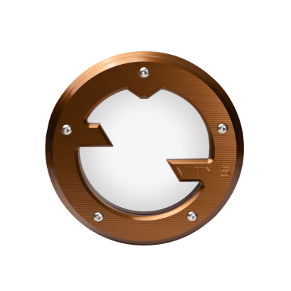 VITYS DESIGN MASSIVE DERBY COVER BRONZE ANODIZED MILWAUKEE 8, 18-23 SOFTAIL FAMILY ( TIGHT PRIMARY DRIVE COVER ), 2016 DOWN / TWIN CAM, 2016 UP / MILWAUKEE 8 (TOURING FAMILY)