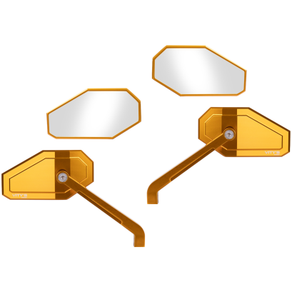 VITYS DESIGN MASSIVE MIRROR FULL GOLD - BOTH FOR HARLEY DAVIDSON
