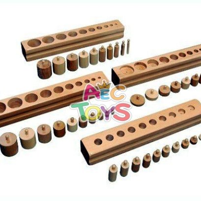 ไซเลนเดอร์บล็อกมีจุก (ชุดละ 4 ชิ้น)