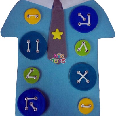 ชุดร้อยเชือกฝึกติดกระดุมเสื้อ ชาย หญิง