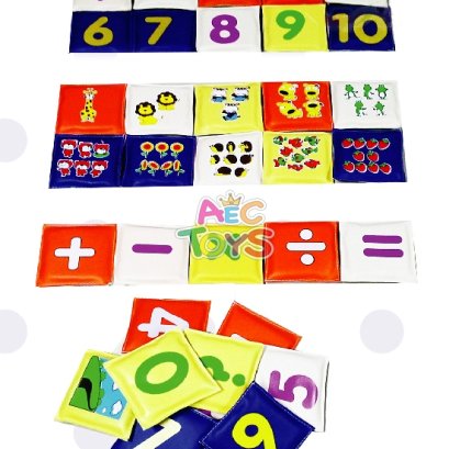 ถุงนุ่มนิ่ม จับคู่ ตัวเลข-จำนวนนับ 36 ชิ้น