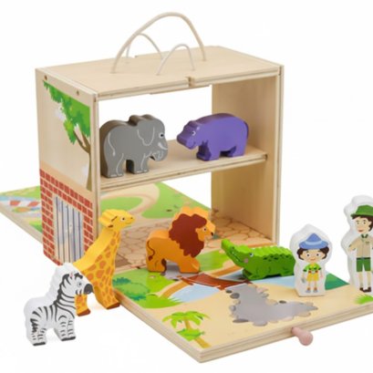กล่องไม้ฉากจำลองสวนสัตว์
