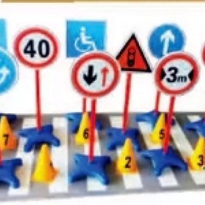 เรียนรู้ป้ายจราจร เด็กดี 19 ชิ้น จัมโบ้